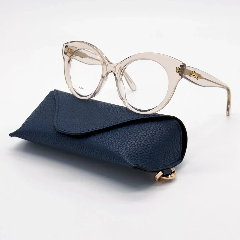 NEW LOEWE LW50074I 057 EYEGLASSES WOMEN CLEAR PINK EYEGLASSES LOEWE